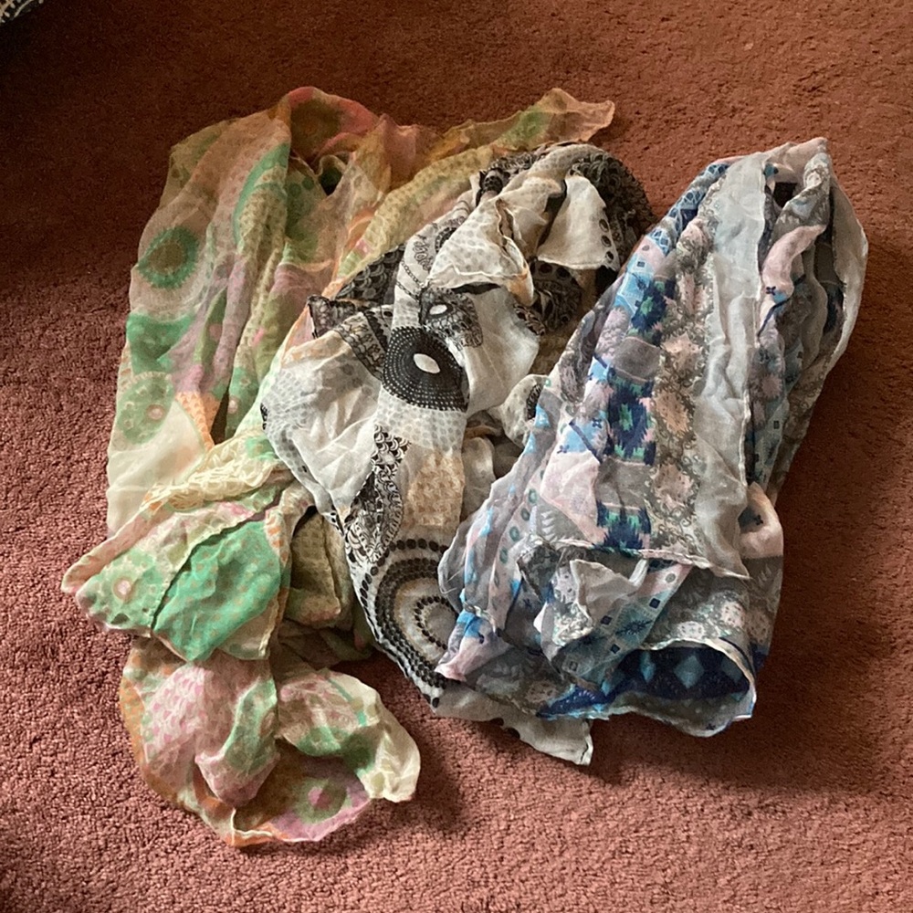 3 Count Womens Italian Fashion Scarves